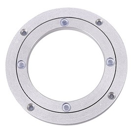 Giratorio para Mesa de Comedor, Giratorio para Servicio Pesado, Placa Giratoria con Rodamiento Giratorio de Aleación de Aluminio, Anillo de Rodamiento para (6 pulgadas * H8.5MM)
