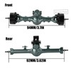 RCarmubWow +5mm Widen Axles Housing Upgrades Part for SCX24 Deadbolt