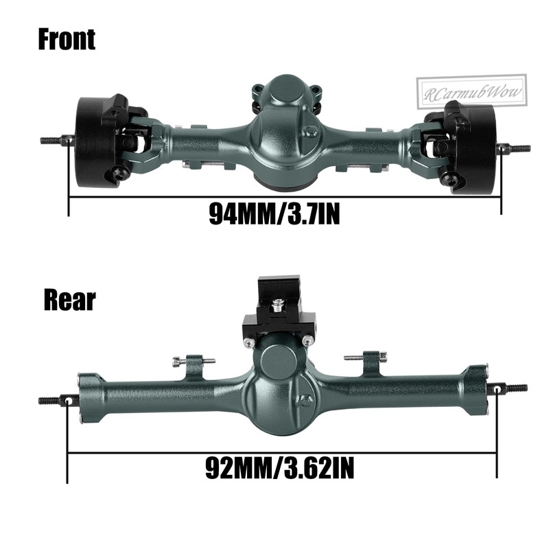 RCarmubWow +5mm Widen Axles Housing Upgrades Part for SCX24 Deadbolt