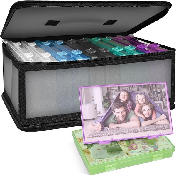 Bluedale Photo Storage Box with 10 Inner 4" x 6"