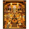 VORATHIS Book Nook Kit - DIY Miniature World Library Booknook