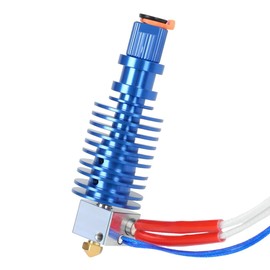 Newwish Chiron Hotend 24V 40W V5 Print J-Head Upgrade Kit Only for Chiron 3D Printer Hotend Replacement,Bi-Metal Heatbreak,Heater Block Aluminum,V6 Brass Nozzle 0.4mm.