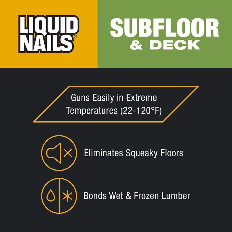 Liquid nails Subfloor and Deck 28 oz. White Latex-Based Construction