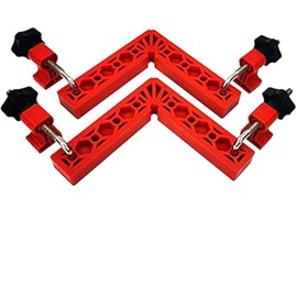 Namvo 2Pcs 6 inch/150mm 90 Degree Positioning Squares, Right Angle Corner Clamps for Woodworking, Picture Frames, Boxes, Cabinets or Drawers, L-Type Right Angle Ruler, Carpenter Tool
