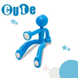 Key Hooks Strong Magnetic Key Holder for Fridge Freezer Metal Novelty Gift Ideas (2, Blue)