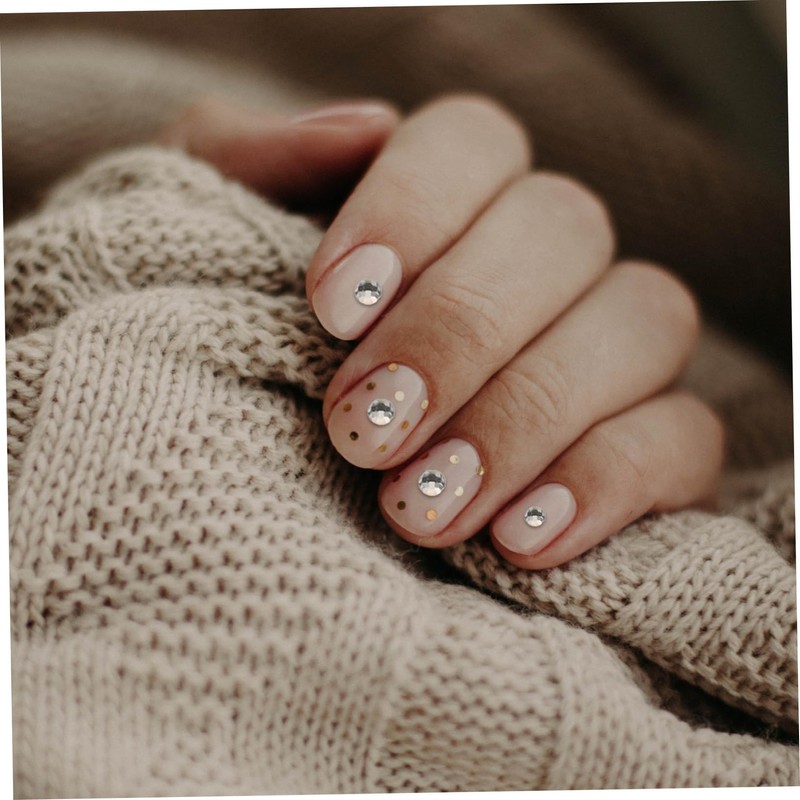 Outanaya Chic Manicure Decorations Flatback Rhinestones Nail Patches for Nail