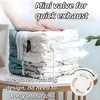 6-Pack Reusable Vacuum Compression Storage Bags Set, With Hand Pump,