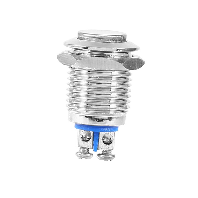 Oumefar 12mm Waterproof Metal Momentary Push Button Switch 2A 36V