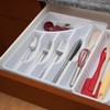 STERILITE Cutlery Tray, 11-3/4 in W, 1-7/8 in D, Plastic,