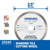 Dremel US540-01 Ultra-Saw 3.5-Inch Tile Diamond Blade, White