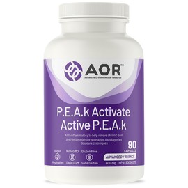 AOR AOR P.E.A.K Activate 400mg, 90 Capsules 30-Day Supply – Palmitoylethanolamide (PEA) Supplement for Comfort and Wellness – Non-GMO, and Vegan – PEA Supplement for Balanced Well-being and Daily Support