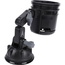 Portavasos para Automóvil, Portavasos Plegable para Vehículo con ángulo Ajustable y Doble Taza con Ventosa Fuerte, para Tablero, Parabrisas, Todos los Vehículos