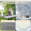 Lantiverse Cat Window Perch Hammock - Foldable Cordless with 4