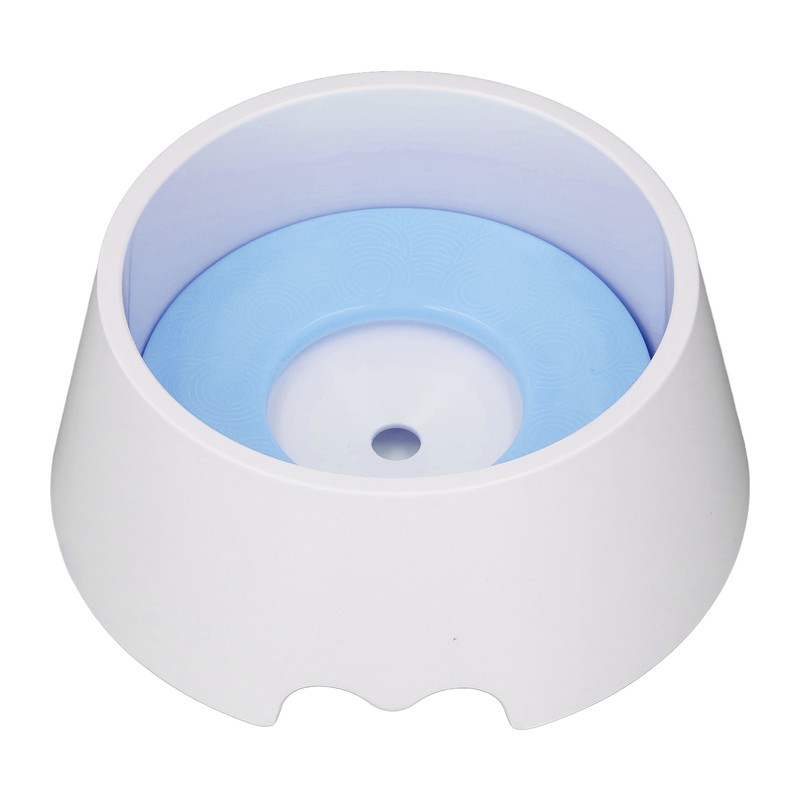 Pet Slow Water Feeder Splash Proof Prevent Slip Raised Water