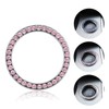 Bling Car Decor Crystal Rhinestone Car Bling Ring Emblem Sticker,