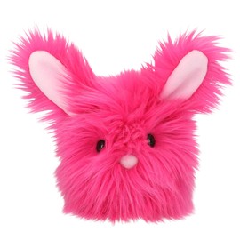 Depesche 13261 Snukis Cuddly Toy Rabbit in Pink with Long Ears, Approx. 18 cm Plush Toy with White Tail