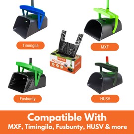 Pupzle Pooper Scooper Refill Bags, Fits Arm & Hammer, Fusbunty, MXF, and TIMINGILA Pooper Scoopers, 40 Bags for Dog Poop Scoopers, Poop Scoop Bag Refill, Dog Scoop Swivel Bin Waste Bags