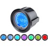 LEVANLIGHT Black 7 Color LED Display Volt Voltmeter Gauge 8~18V