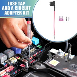 X AUTOHAUX 5 Set Car Fuse Tap and Circuit Adapters 12V with 3A Standard Fuses