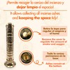 Snadi Incense Burner (Incense Burner) Om Symbol in Gold Brass