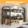 HAMON Sink Organiser, 2 Levels Expandable Under Sink Organiser, 53-88