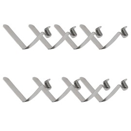 INCREWAY Tent Pole Clips, 8Pcs Kayak Paddle Spring Snap Clips, Stainless Steel Tent Pole Push Button Spring Clips for Camping Kayak Paddle Tent Pole, 10mm