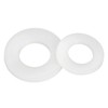 M10 Nylon Flat Washer, White Nylon Flat Washer, Pack of