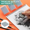 4Pcs Kneaded Art Erasers, Grey Kneadable Artists Putty Rubber,Create Highlights,