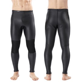 REALON Wetsuit Pants Men Womens Wet Suits Swim Tights 3mm Neoprene Swimming Leggings 2mm Long Diving Surfing Kayak Pant Keep Warm for Workout Scuba Snorkeling Canoeing Water Sports