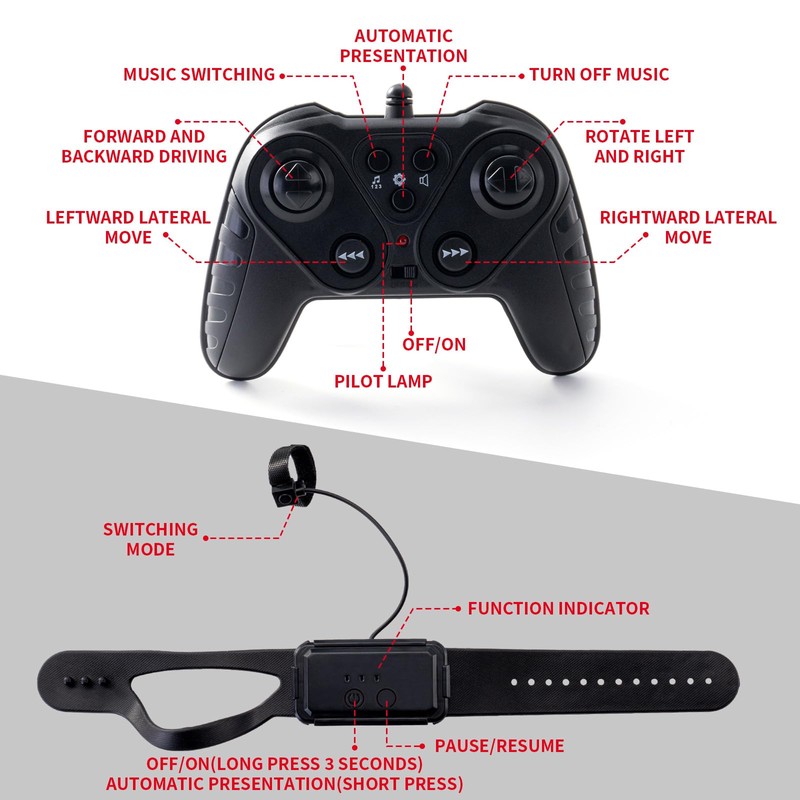 WJWMIRC RC - Coche de acrobacias de doble cara de