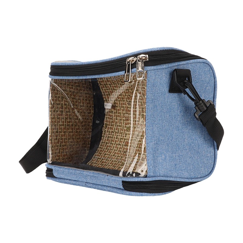 Bird Carrier Bag Transparent Portable Lightweight Breathable Parrot Travel Cage