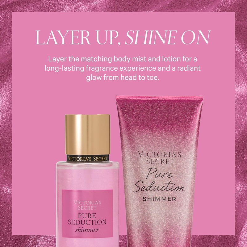 Victoria's Secret Pure Seduction Shimmer Body Spray for Women, Notes
