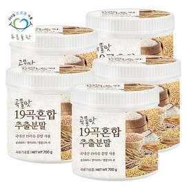 green fields Pureun Deulpan Domestic 19-Grain Mixed Seonsik Powder Shake Grain Flavor 700g x 5 Containers / 푸른들판 국산 19곡 곡물 혼합 선식 분말 가루 쉐이크 곡물맛 700gx5통