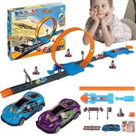 PLYSDI Pistas de Carros para Niños, Juguetes para Niño, Carritos Juguetes para Niño，Juguetes Didacticos para Niños, Regalos para Niños, Juguetes para niños de 0-10 Años