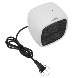 Desktop Heater Fan Household Mini Portable Electric Space Heater for Small Office Home Space White US 110V