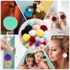 M METERXITY 10-Pack Faux Fur Pom Poms, 1 Inch/ 2.5