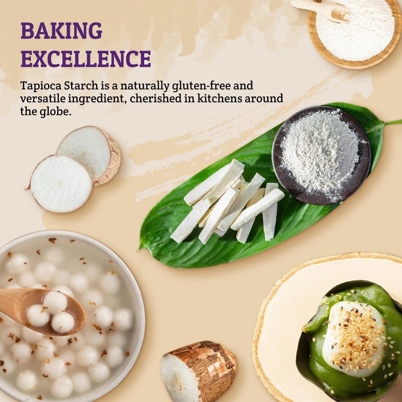 52USA Tapioca Starch, 2 Pack (28oz Total) | Tapioca Flour