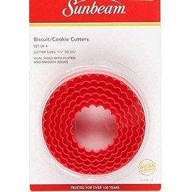 Robinson Sunbeam Dual Sided Biscuit Cookie Cutter - 1-7/8" to 3-7/8" (Set of 6)