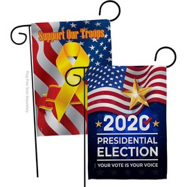 Vote President 2020 Election Garden Flag Pack PatrioticDemocrat Republican Tea Party United State American Support Our Troops House Banner Small Yard Gift Double-Sided, 13"x 18.5", Thick Fabric