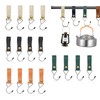 Leather S Hooks, Pack of 12 Hooks for Clothes Rail,