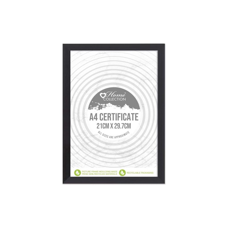 Home Collection Cambridge Range Stylish Black Wood Effect Photo Frame