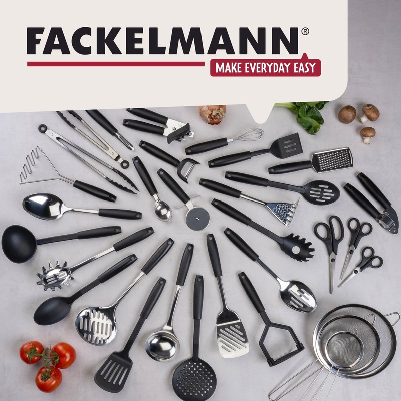 Fackelmann INITIAL Slotted Turner, Plastic, Fish Slice, Non-Stick Kitchen Cooking