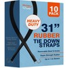 Rubber Bungee Cords with Hooks - 31 Inch 10 Pack