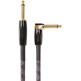 BOSS Bic-15A Guitar, Bass And Instrument Cable. Angled + Straight 1/4-Inch Connectors, 15 Ft./4.5 M Length.