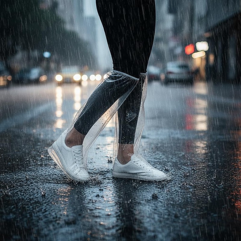 Askyorte 10 Pairs Waterproof Shoe Covers for Rain - Disposable
