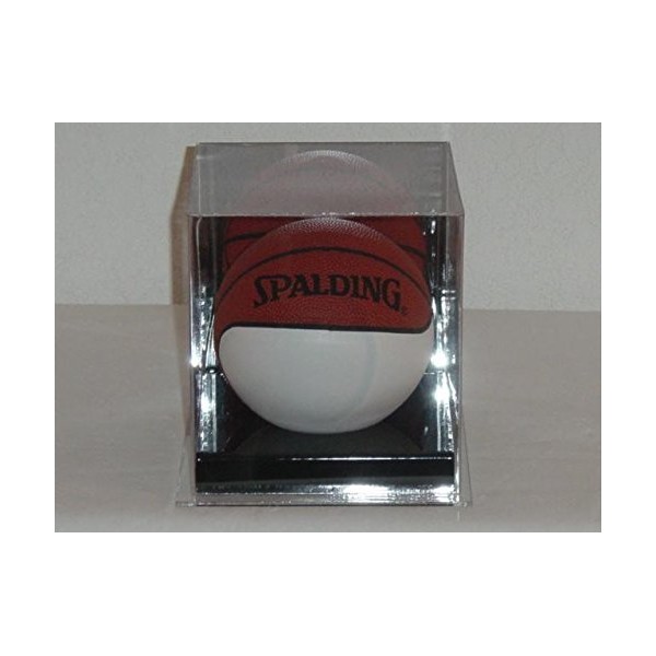 Acrylic 5" Mini Basketball Display Case with Mirror, UV Protection,