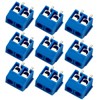 Greluma 120pcs 5mm Spacing 2 Pin PCB Screw Terminal Block