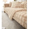 XSlive Soft Warm Faux Fur Couch Sofa Cover Thick Shaggy
