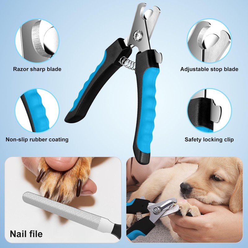 Professional Dog Grooming Scissors Set, 8-in-1 Stainless Steel Pet Grooming