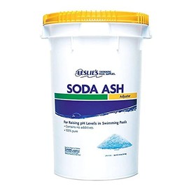 Leslie's Soda Ash pH Up - for Increasing pH and Total Alkalinity in Swimming Pools - 100% Sodium Carbonate - 45 Pounds